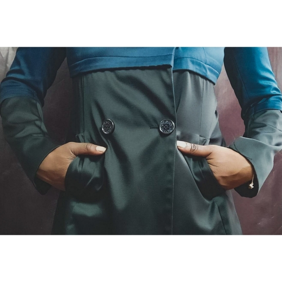 Tahari Navy Color Block Jacket - Picture 12 of 12